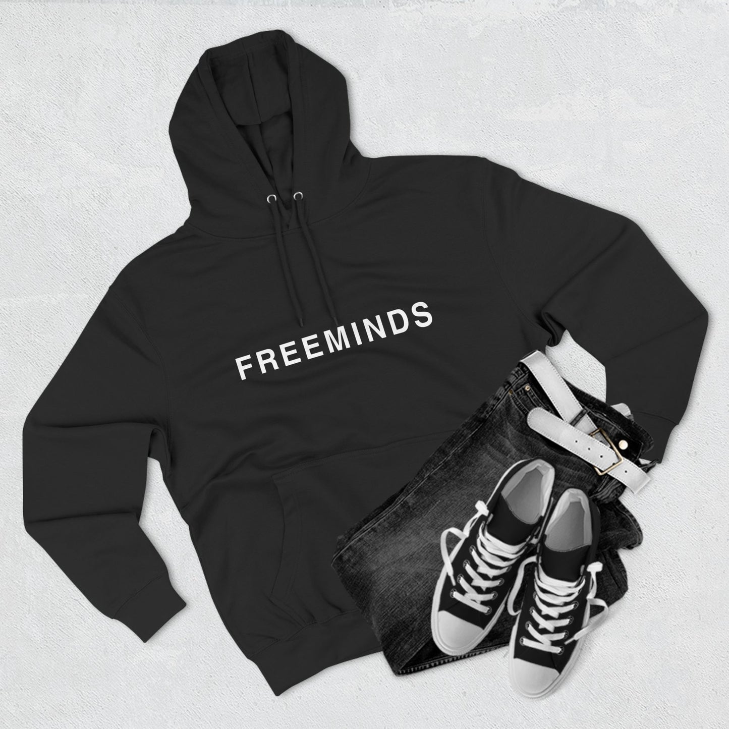 Apparel|Freeminds Three-Panel Fleece Hoodie