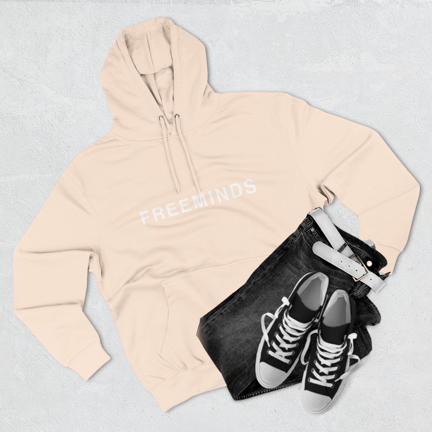 Apparel|Freeminds Three-Panel Fleece Hoodie